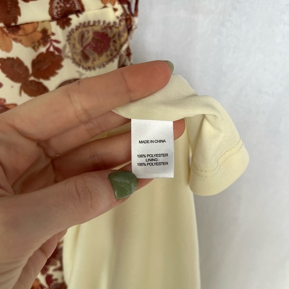 Drew NWT Vintage Garden Tie Maxi Dress - Picture 6 of 7